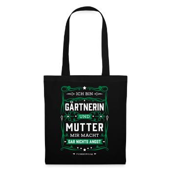 Gärtnerin Lustig Spruch Geschenke für Gärtnerin - Stoffbeutel - Schwarz - Vorne