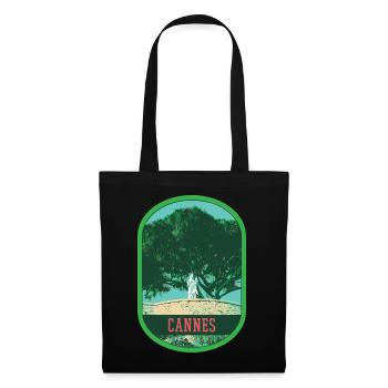 Escutcheon Illustration Suquet, Cannes, France - Tote Bag - black - Front