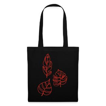 Sketch of nature (red) - Tote Bag - black - Front