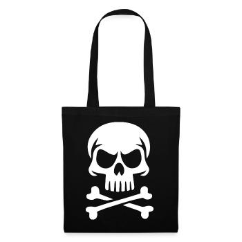 Crâne de Sapiens - Sac en tissu - noir - Devant
