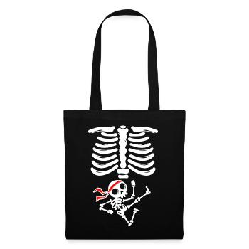 Baby bump Mère Enceinte Grossesse Bébé - Sac en tissu - noir - Devant