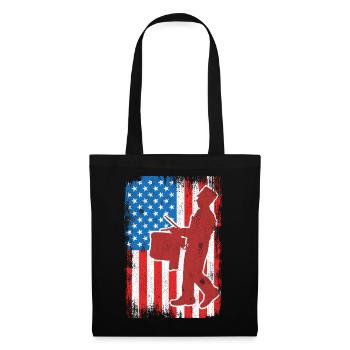 Drum 4th of July USA - Tote Bag - black - Front