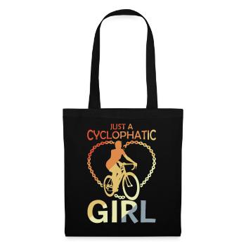 Bicycle Girl - Tote Bag - black - Front
