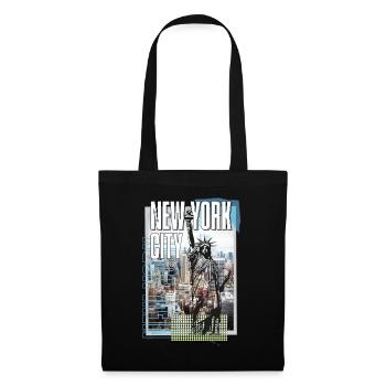 New York City USA America City Skyline Collage - Tote Bag - black - Front