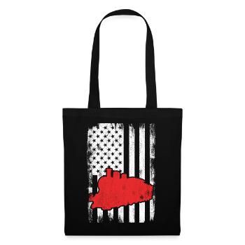 U.S. Patriotic Railroad Worker - Tote Bag - black - Front