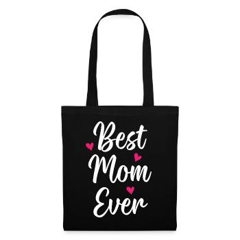 Beste Mutter aller Zeiten - Stoffbeutel - Schwarz - Vorne