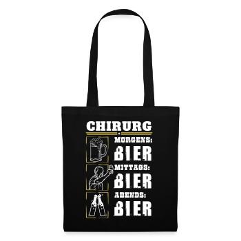 Mon quotidien de chirurgien - Sac en tissu - noir - Devant