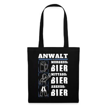My daily routine as a lawyer - Tote Bag - black - Front