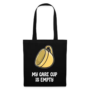 I don't care about attitude funny statement - Tote Bag - black - Front