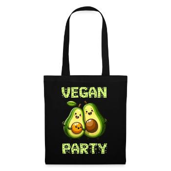 Fête végétalienne de l’avocat - Sac en tissu - noir - Devant
