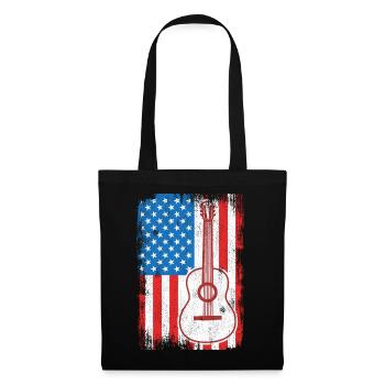 Guitariste de U.S. Flag - Sac en tissu - noir - Devant