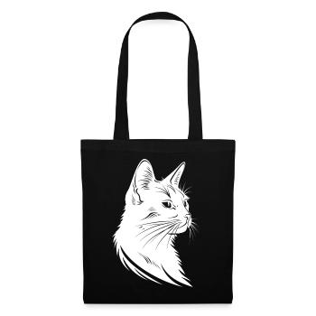 Cat Sketch - Tote Bag - black - Front