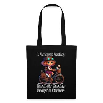 Première journée d’école Steampunk - Sac en tissu - noir - Devant