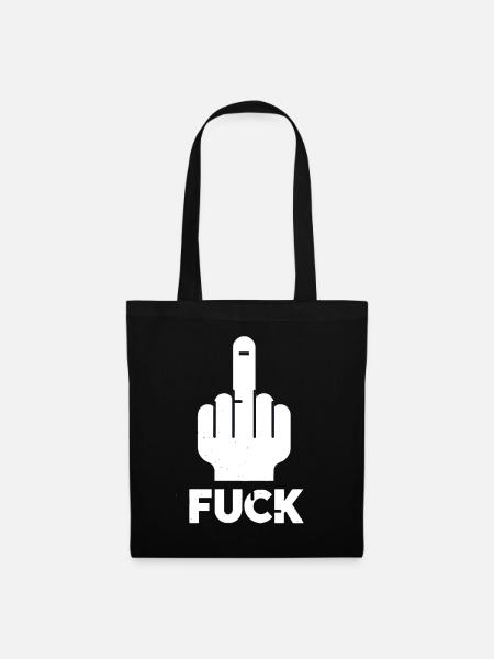 Middle Finger Vibes - Stoffbeutel - Schwarz
