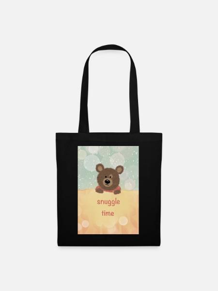 Snuggle Time - Stoffbeutel - Schwarz