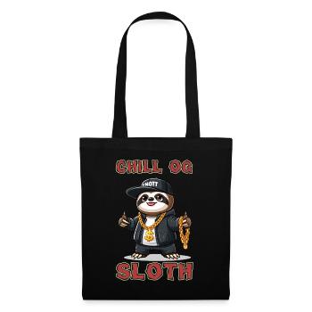 Chill OG Sloth - Stoffbeutel - Schwarz - Vorne