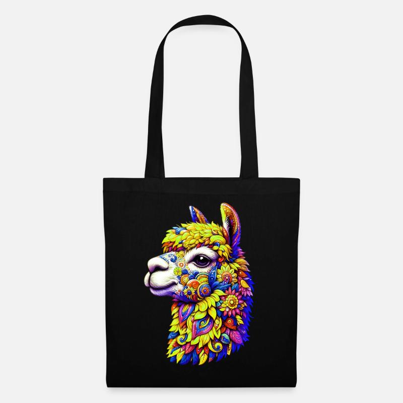 Alpaca - Tote Bag - black