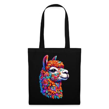 Alpaca - Tote Bag - black - Front