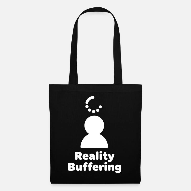 Realität Pufferung Icon - Stoffbeutel - Schwarz