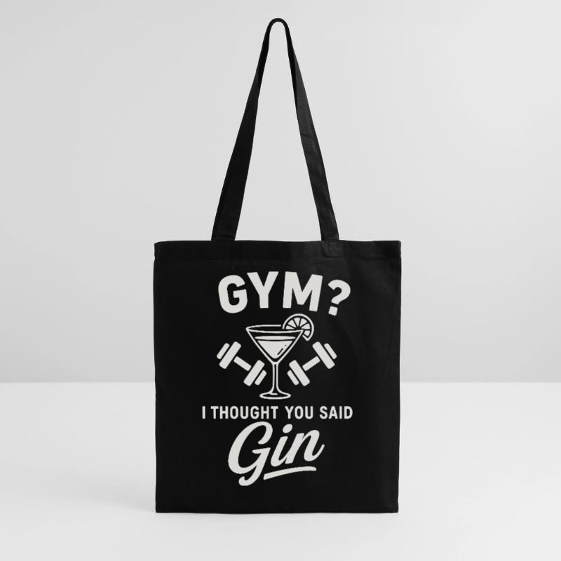 Gym oder Gin ? Stoffbeutel