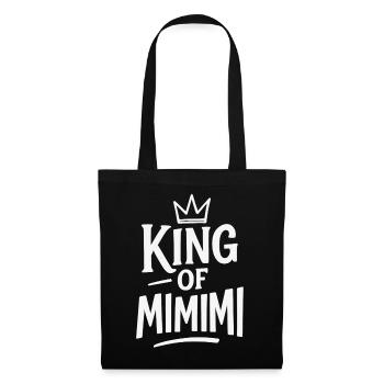 King of Mimimi - Stoffbeutel - Schwarz - Vorne
