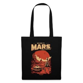 Mars Retro Adventure: Pioneer Station - Tote Bag - black - Front