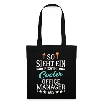 Cool Office Manager Team Leadership Office - Sac en tissu - noir - Devant