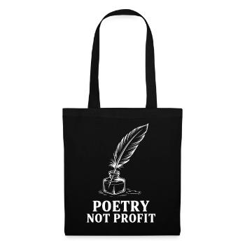 Poetry Not Profit - Tote Bag - black - Front