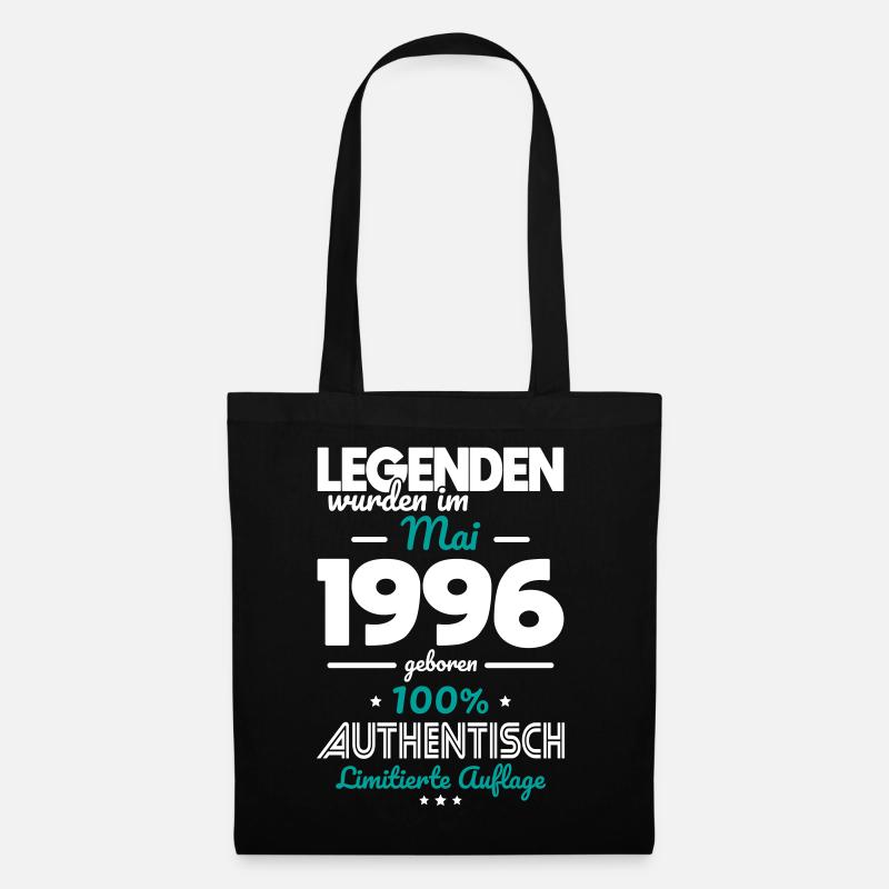 30. Geburtstag - Legenden wurden im Mai 1996 - Stoffbeutel - Schwarz