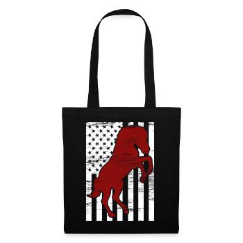 4 juillet USA Horse Riding - Sac en tissu - noir - Devant