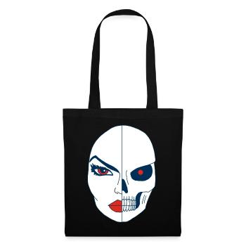 La mort et son visage - Sac en tissu - noir - Devant