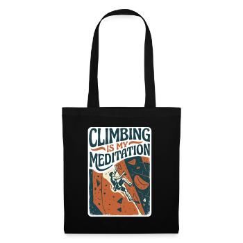 Passion pour l’escalade - Sac en tissu - noir - Devant