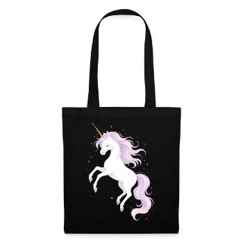 Magical Unicorn Illustration - Tote Bag - black - Front