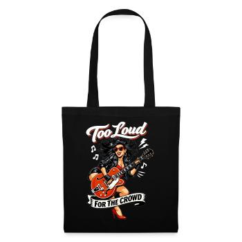 Pins Up Rockabilly : Trop bruyant pour la foule - Sac en tissu - noir - Devant