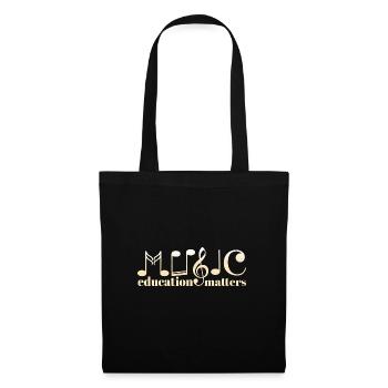 Music Teacher Life Musician Quote Music Education - Stoffbeutel - Schwarz - Vorne