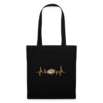 S'more Campfire Marshmallow Camping - Sac en tissu - noir - Devant