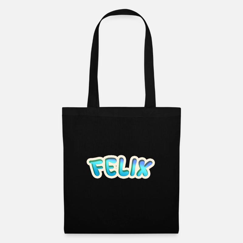 Felix als Job - Stoffbeutel - Schwarz