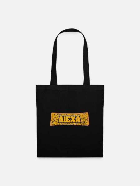 Geschenk für Alexa - Stoffbeutel - Schwarz
