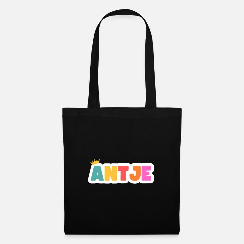 Antje! Personalisierbar - Stoffbeutel - Schwarz
