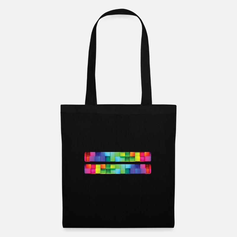 Rainbow Regenbogen Pride Homosexual Kleidung Mann - Stoffbeutel - Schwarz