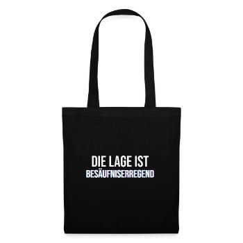 Die Lage ist besäufniserregend Vaporwave Party - Stoffbeutel - Schwarz - Vorne