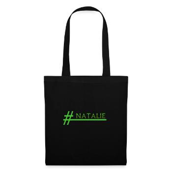 Hashtag Natalie - Stoffbeutel - Schwarz - Vorne