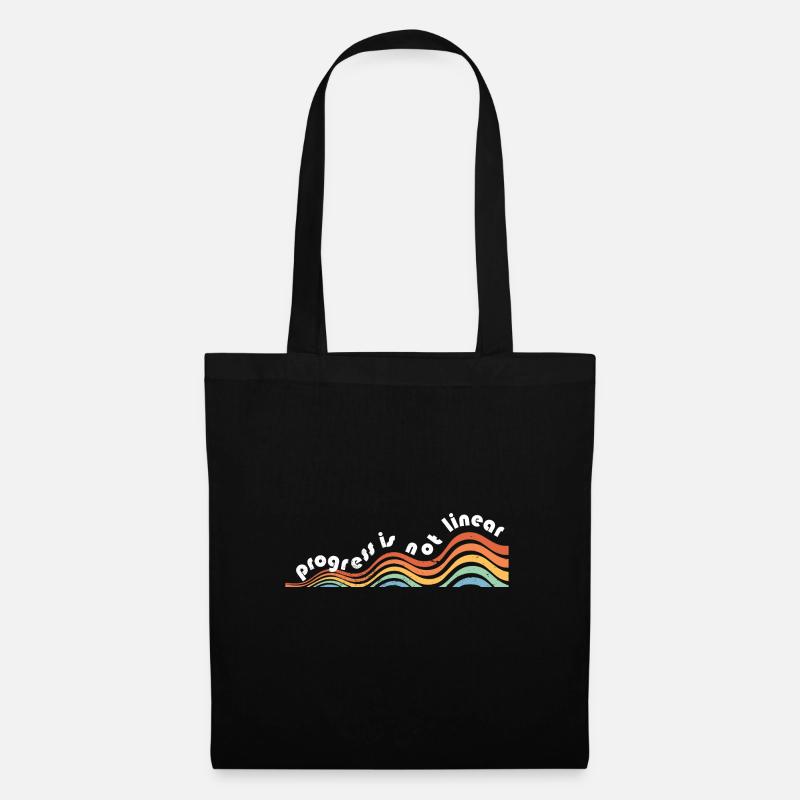 ABA Therapist Progress Is Not Linear Behavioral - Tote Bag - black