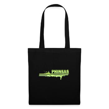 Phineas als Farbklecks - Stoffbeutel - Schwarz - Vorne