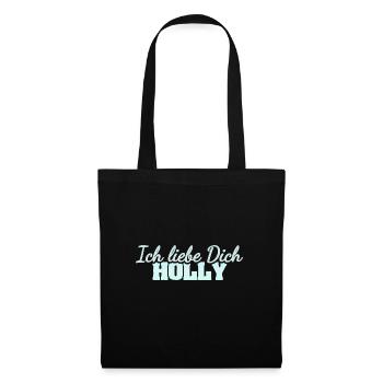 Houx - Sac en tissu - noir - Devant