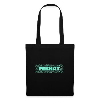 Geschenk für Ferhat - Stoffbeutel - Schwarz - Vorne