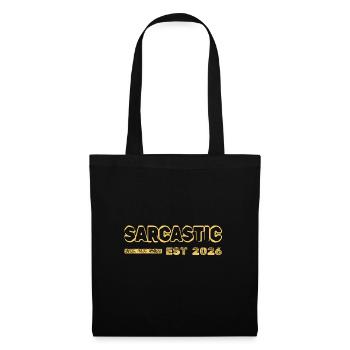 Sarcastique 2026 - Sac en tissu - noir - Devant