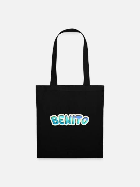 Benito als Job - Stoffbeutel - Schwarz