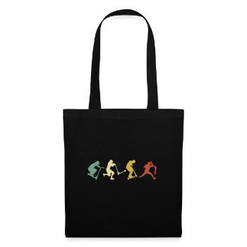Vintage Stunt Scooter Pedal Scooter Boys Gift - Tote Bag - black - Front