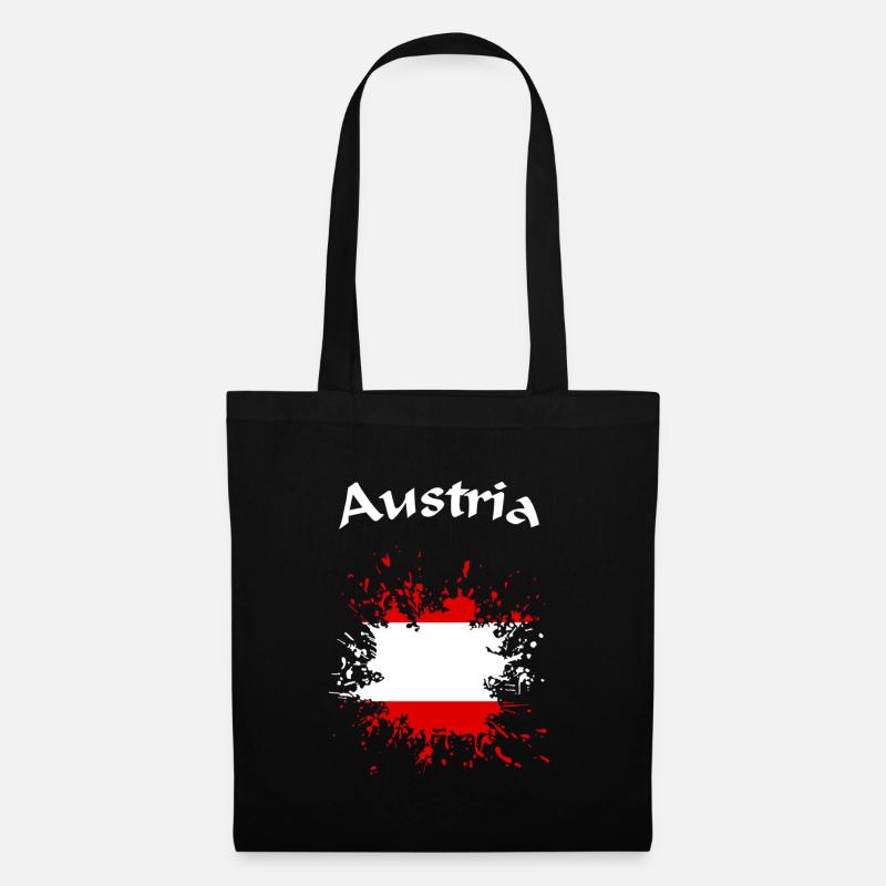 Austria Österreich - Stoffbeutel - Schwarz